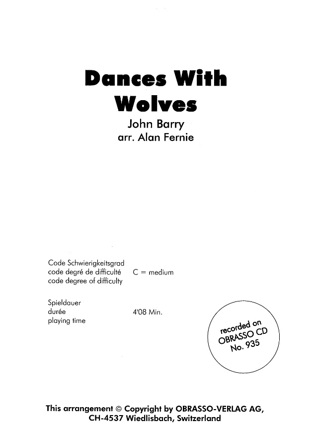 Dances with Wolves (John Dubar Theme) - clicca qui
