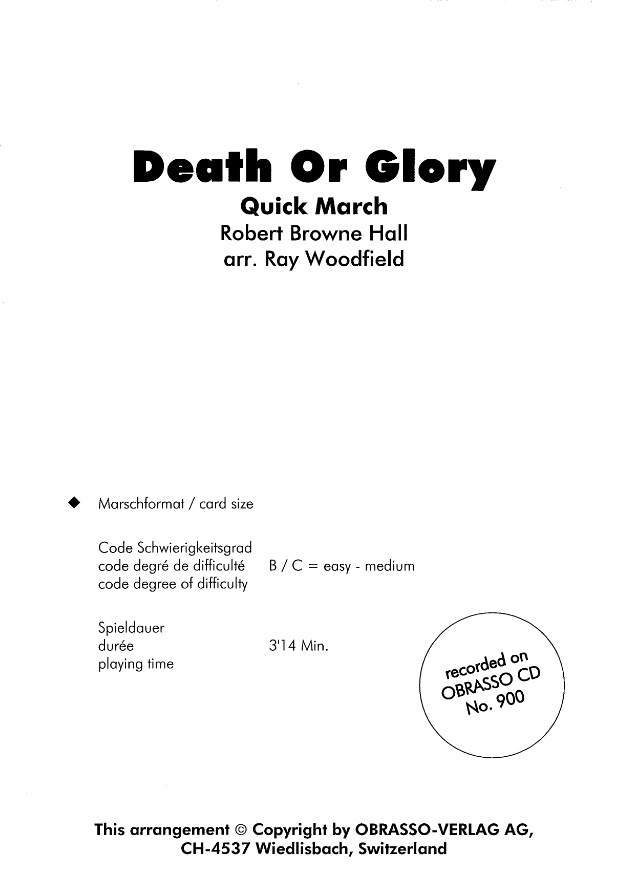 Death or Glory - clicca qui