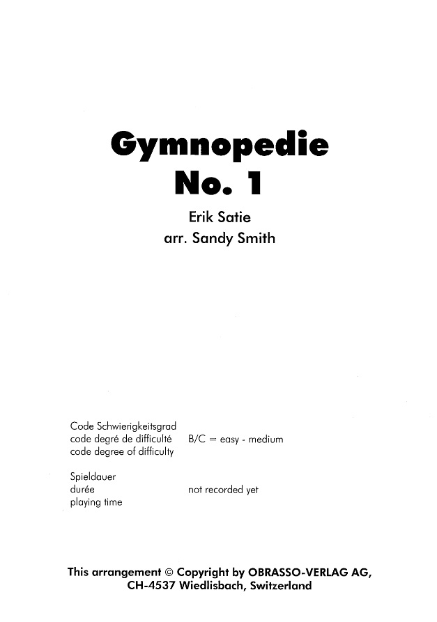 Gymnopedie #1 - clicca qui
