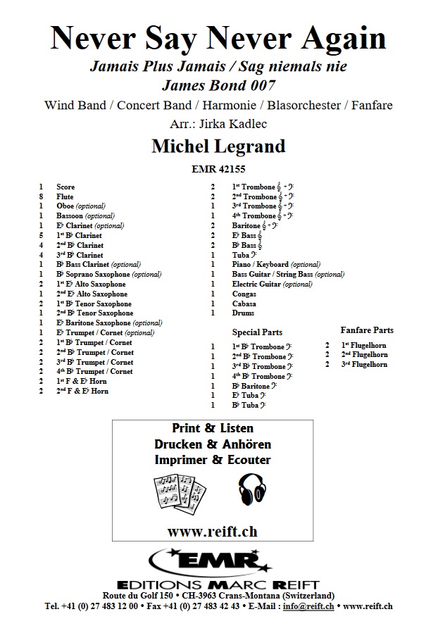 Never Say Never Again - clicca qui