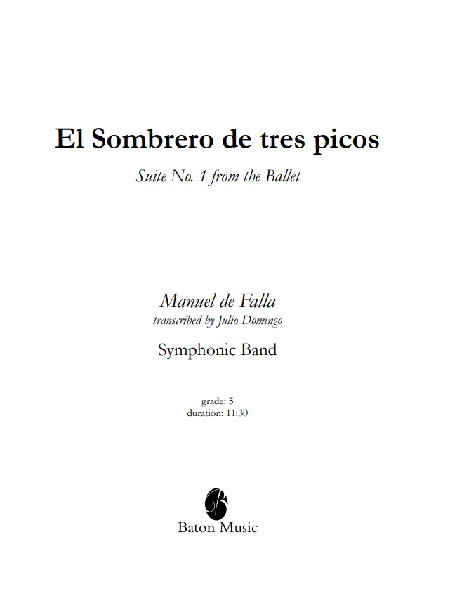 El Sombrero de tres picos (Suite #1 from the Ballet) - clicca qui