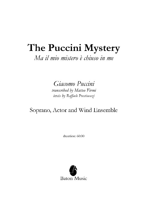 Puccini Mystery, The (Ma il mio mistero � chiuso in me) - clicca qui