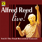 Alfred Reed Live #6: The Final Recorded Concert - clicca qui