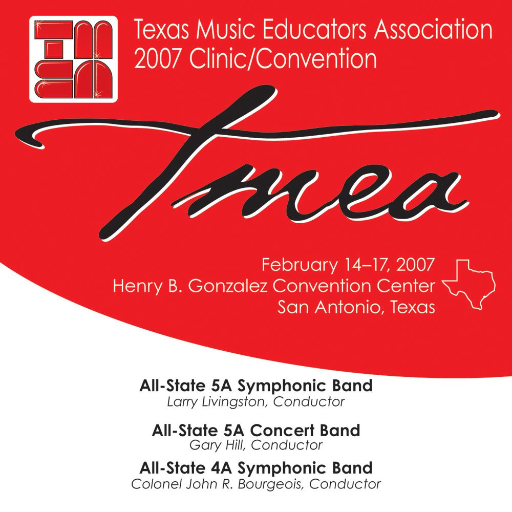 2007 Texas Music Educators Association: All-State 5A Symphonic Band, All-State 5A Concert Band; All-State 4A Symphonic B - clicca qui