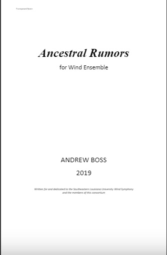 Ancestral Rumors (Theme and Variations) - cliccare qui