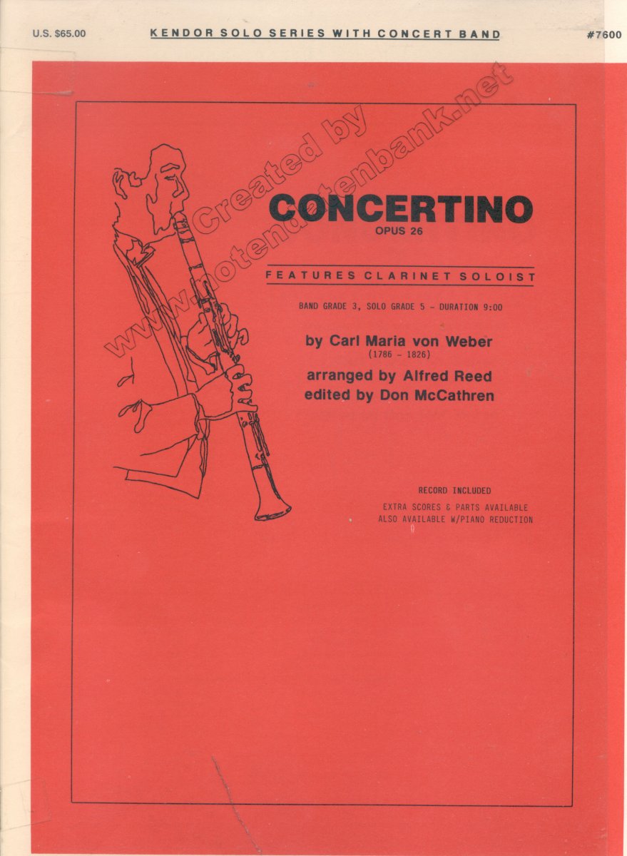 Concertino for Clarinet - cliccare qui