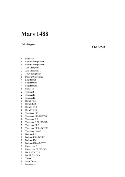 Mars 1488 - clicca qui