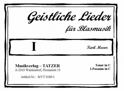 Geistliche Lieder fr Blasmusik, Heft I - clicca qui