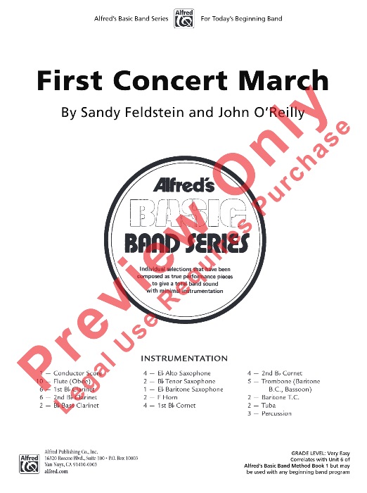 First Concert March - clicca qui