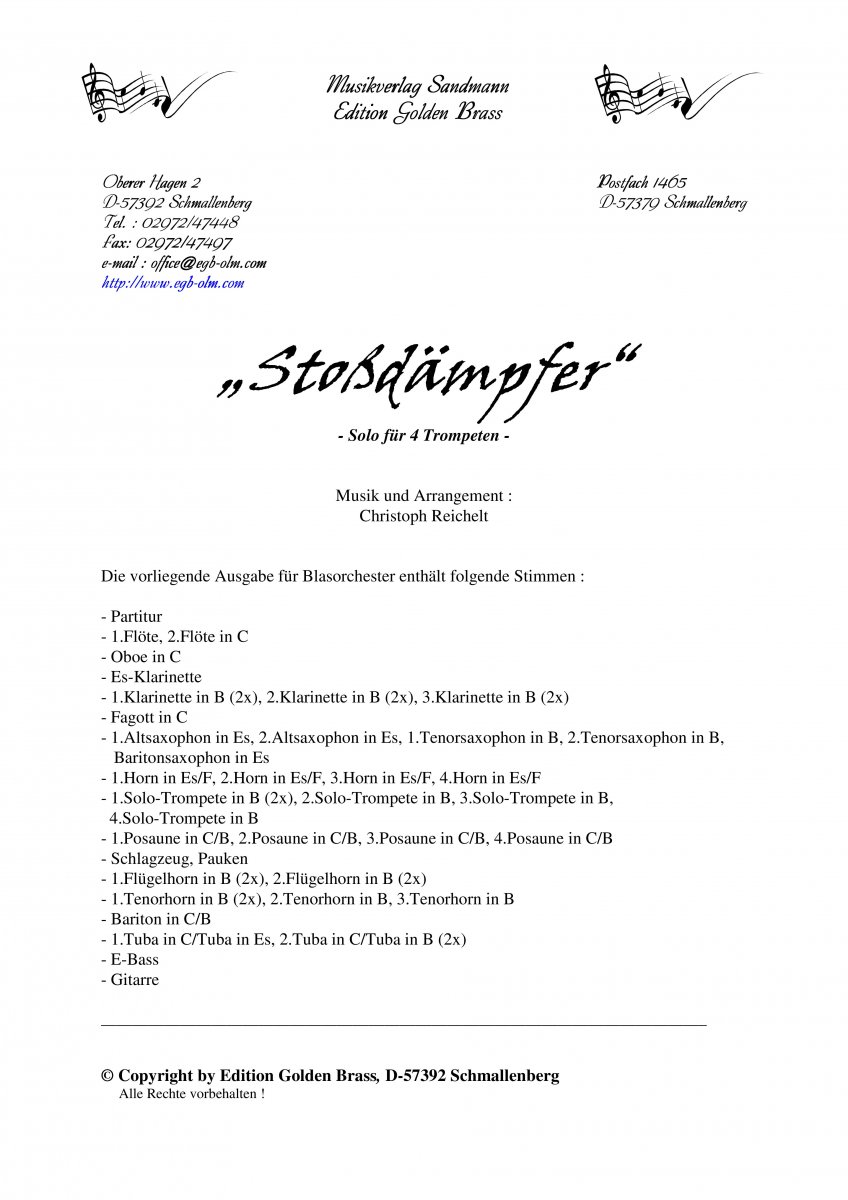 Stossdämpfer - cliccare qui Stossdämpfer - cliccare qui