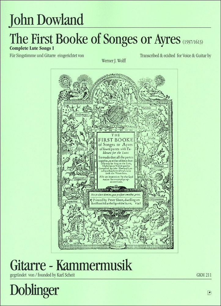 First Booke of Songes or Ayres, The (Complete Lute Songs I) - cliccare qui First Booke of Songes or Ayres, The (Complete Lute Songs I) - cliccare qui