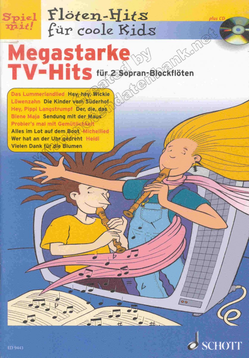 Flöten-Hits für coole Kids: Megastarke TV-Hits für 2 Sopran-Blockflöten - cliccare qui Flöten-Hits für coole Kids: Megastarke TV-Hits für 2 Sopran-Blockflöten - cliccare qui