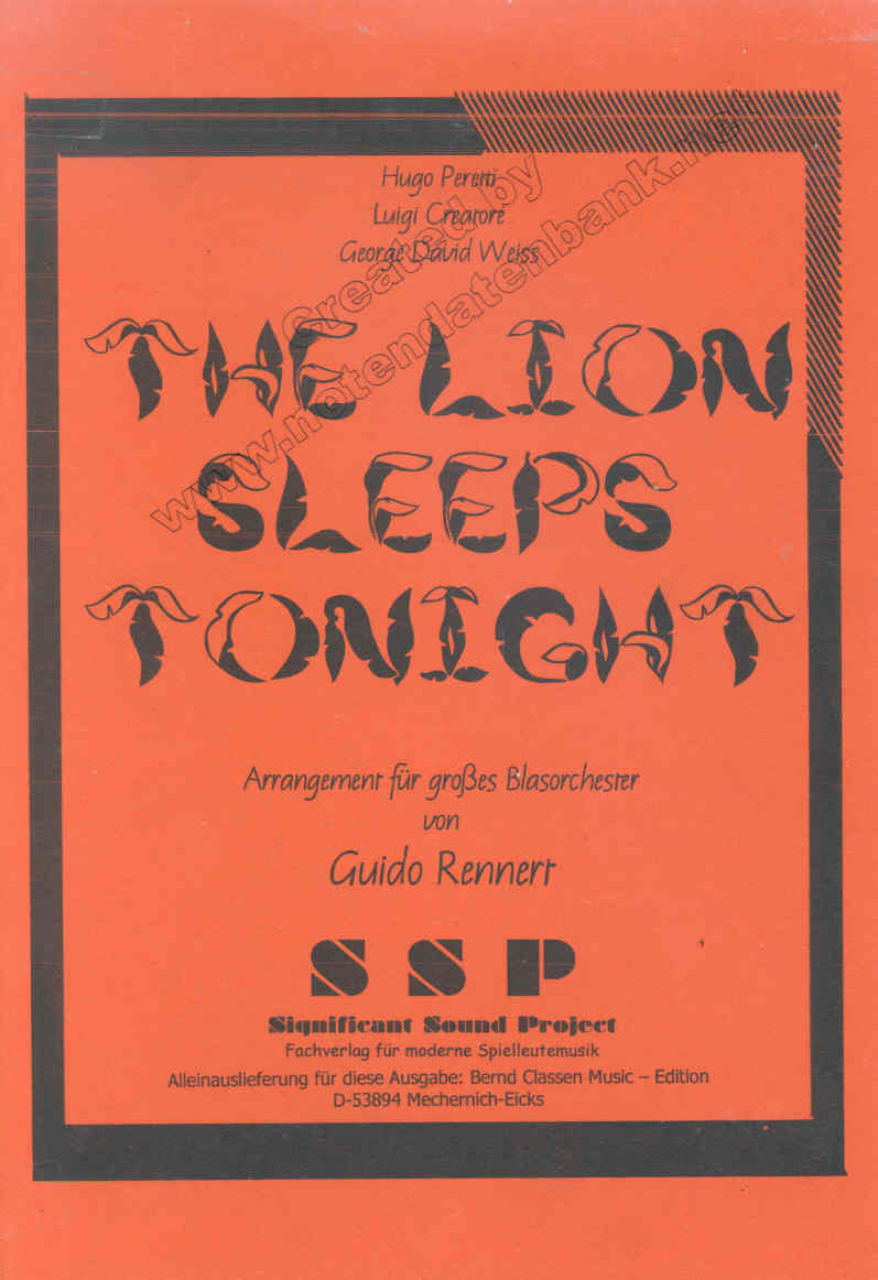 Lion Sleeps Tonight, The - cliccare qui