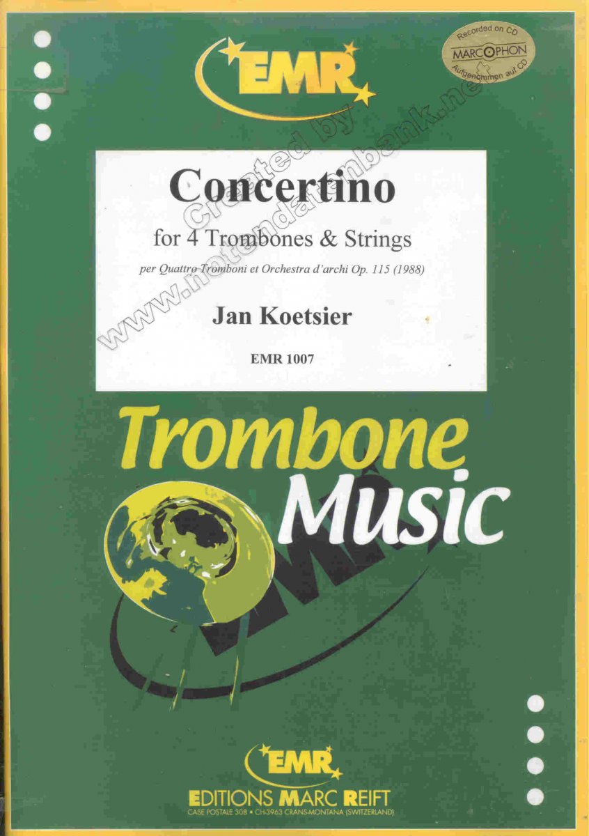 Concertino für 4 Posaunen - cliccare qui Concertino für 4 Posaunen - cliccare qui