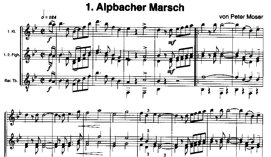 Tiroler Volksmusikblätter #17 (Musikanten, spielt's auf) - Esempio di spartiti