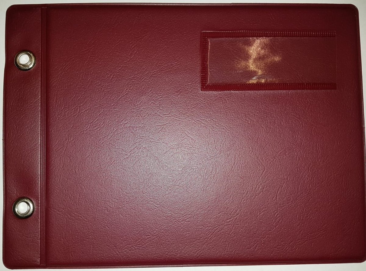 Marschbuchdeckel Normalfornat, weinrot - cliccare qui